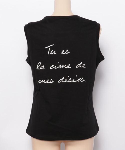 KOBE LETTUCE（コウベレタス）の「選べる3デザインノースリーブカットソー＊レディース/トップス/タンクトップ[C3327]神戸レタス（タンクトップ・レディース・オフホワイト/ネイビー/ブラック/ホワイト系その他/ホワイト系その他2/ブラック系その他/ブラック系その他2/ブルー系その他/ブルー系その他2・FREE）」の13枚目の写真