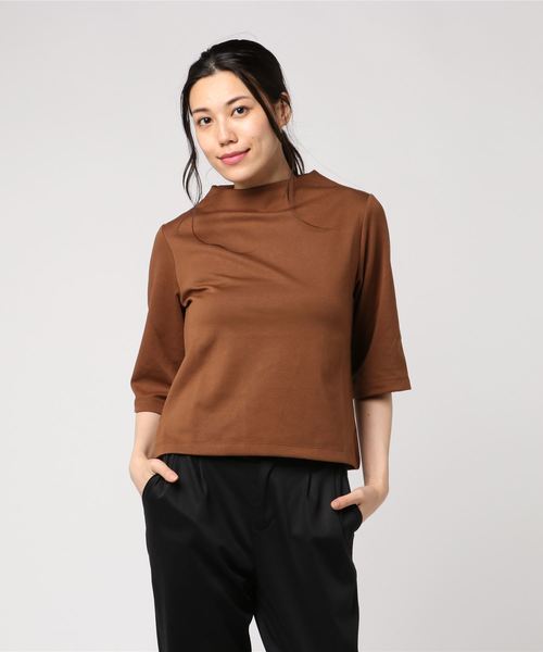 AMERICAN HOLIC（アメリカンホリック）の「ミニハイネックプルオーバー（Tシャツ/カットソー・レディース・ブラック/キャメル/カーキ・M/L）」の15枚目の写真