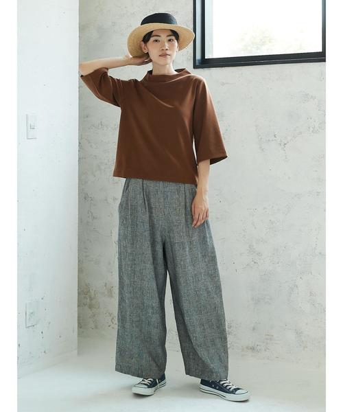 AMERICAN HOLIC（アメリカンホリック）の「ミニハイネックプルオーバー（Tシャツ/カットソー・レディース・ブラック/キャメル/カーキ・M/L）」の8枚目の写真