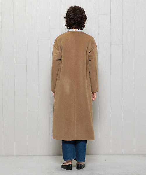 H BEAUTY&YOUTH BEAVER NO COLLAR COAT コート