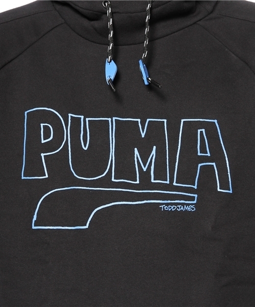 PUMA（プーマ）の「TODD JAMES コラボ フーディー (MEN) - progressive youth（パーカー・メンズ・ブラック/ブルー・LARGE/MEDIUM/SMALL/X-LARGE/X-SMALL）」の8枚目の写真