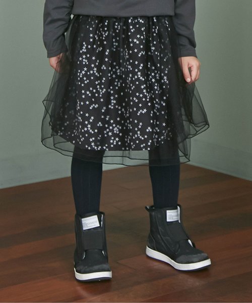 Otonato（オトナト）の「2WAYチュールスカート（スカート・キッズ・ブラック/グレー・80/90/95/100/110/120/130/140）」の2枚目の写真
