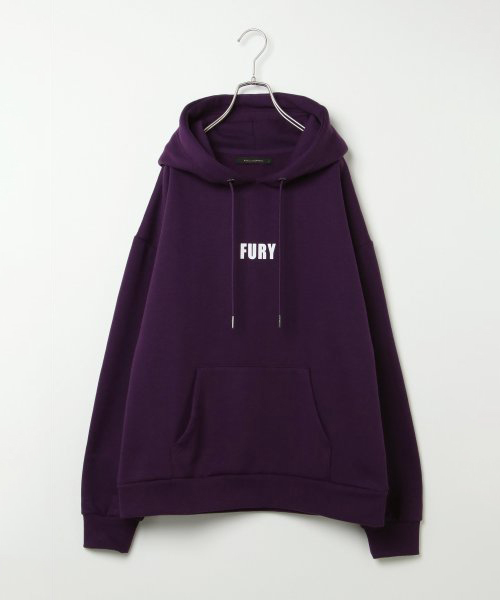 VENCEEXCHANGE（ヴァンスエクスチェンジ）の「サガラ刺繍ビッグパーカー（パーカー・メンズ・ブラック/パープル/ホワイト・MEDIUM/LARGE/M/L）」の3枚目の写真