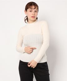 WEGO | WEGO/透かしフリルハイネックニット(ニット/セーター)