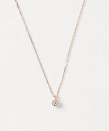 美品♡con affetto♡コンアフェット K10 ダイヤ クロス ネックレス セール】K10ダイヤクロスネックレス（ネックレス）｜con affetto