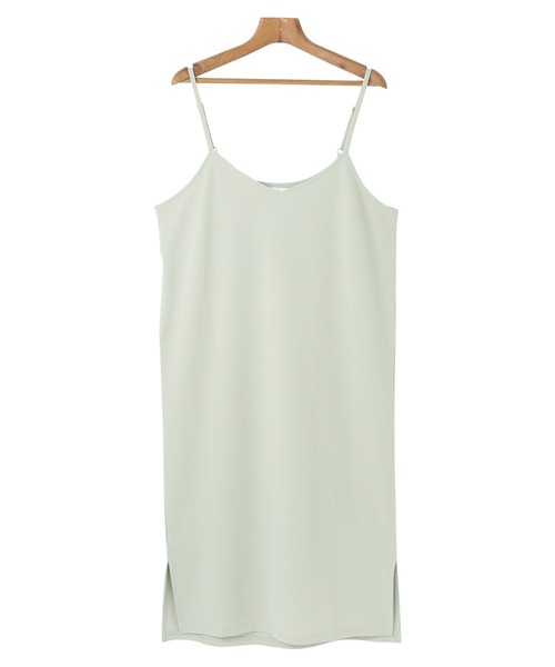 andme（アンドミー）の「きれいめポンチキャミワンピース（ワンピース・レディース・ライトグレー/ブラック/ネイビー/カーキ/ライトブラウン/ミント/グレー系その他・M/L）」の8枚目の写真