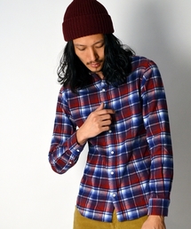 SHIPS | SC: シャギー/ネルチェック ナローシャツ□(シャツ/ブラウス)