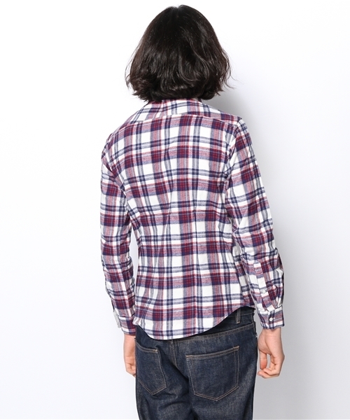 SHIPS(シップス)の「SC: シャギー/ネルチェック ナローシャツ■(シャツ/ブラウス・メンズ・ブルー/ダークブルー/ネイビー/ライトブルー/レッド/ピンク・SMALL/MEDIUM/LARGE/X-LARGE)」の20枚目の写真