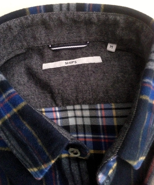 SHIPS(シップス)の「SC: シャギー/ネルチェック ナローシャツ■(シャツ/ブラウス・メンズ・ブルー/ダークブルー/ネイビー/ライトブルー/レッド/ピンク・SMALL/MEDIUM/LARGE/X-LARGE)」の8枚目の写真