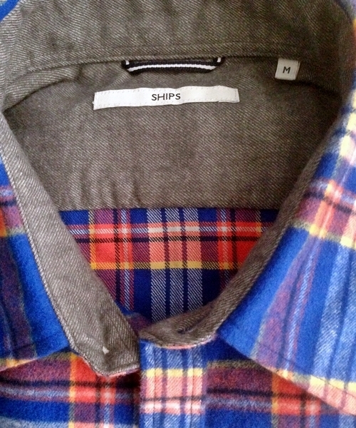 SHIPS(シップス)の「SC: シャギー/ネルチェック ナローシャツ■(シャツ/ブラウス・メンズ・ブルー/ダークブルー/ネイビー/ライトブルー/レッド/ピンク・SMALL/MEDIUM/LARGE/X-LARGE)」の10枚目の写真