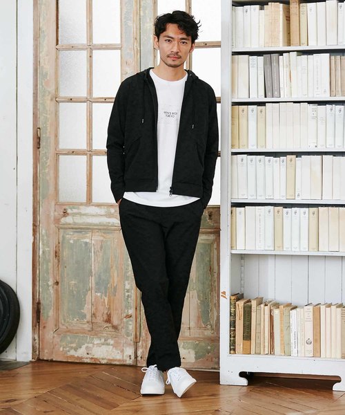 MEN'S BIGI（メンズビギ）の「カモフラジャガード　ストレッチナイロンパーカ（パーカー・メンズ・ブラック/ネイビー・LL/S/M/L）」の8枚目の写真