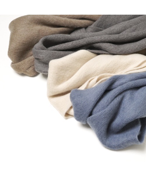 flower(フラワー)の「ベーシックソフトマフラー(マフラー・レディース・ベージュ/グレー/ピンク/アイボリー/ブルー/アッシュグレー/ホワイト/ライトブルー・FREE)」の14枚目の写真