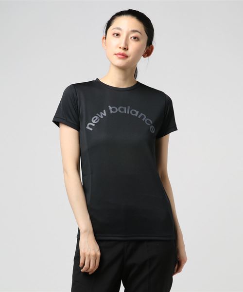 NEW BALANCE(ニューバランス)の「ニューバランス New Balance NergizeTシャツ JWTP9008(Tシャツ/カットソー・レディース・ブラック/ネイビー/ホワイト/サーモンピンク・L/M/S/XL)」の3枚目の写真