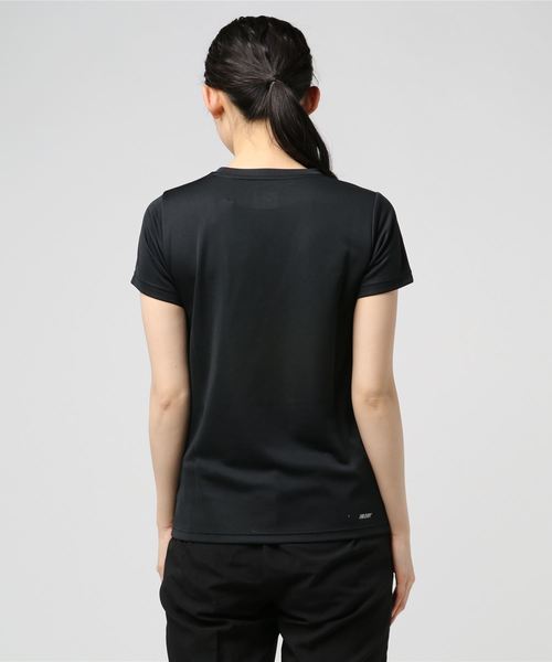 NEW BALANCE(ニューバランス)の「ニューバランス New Balance NergizeTシャツ JWTP9008(Tシャツ/カットソー・レディース・ブラック/ネイビー/ホワイト/サーモンピンク・L/M/S/XL)」の6枚目の写真