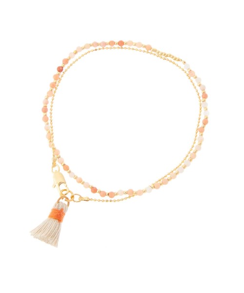 fifth（フィフス）の「タッセルビジューブレスレット（ブレスレット・レディース・グレー/オレンジ・FREE）」の6枚目の写真