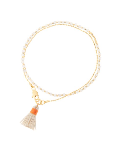 fifth（フィフス）の「タッセルビジューブレスレット（ブレスレット・レディース・グレー/オレンジ・FREE）」の9枚目の写真