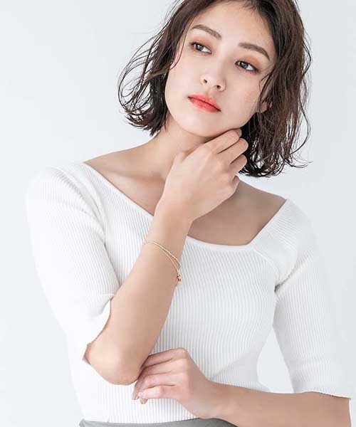 fifth（フィフス）の「タッセルビジューブレスレット（ブレスレット・レディース・グレー/オレンジ・FREE）」の8枚目の写真