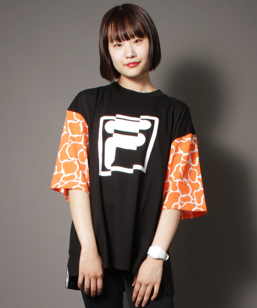 FILA HERITAGE（フィラヘリテージ）の「【FILA heritage】フロントロゴプリント 半袖Tシャツ（Tシャツ/カットソー・メンズ・ホワイト/イエロー系その他/レッド/ブラック/パープル/イエロー/ネイビー/ブラック系その他/ホワイト系その他・XL/M/L/2XL/S）」の4枚目の写真