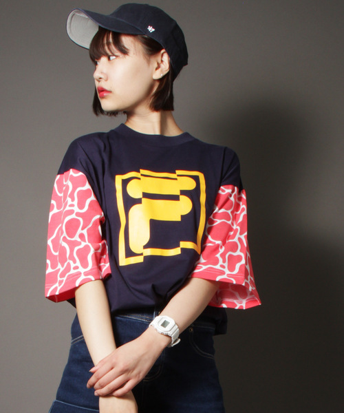 FILA HERITAGE（フィラヘリテージ）の「【FILA heritage】フロントロゴプリント 半袖Tシャツ（Tシャツ/カットソー・メンズ・ホワイト/イエロー系その他/レッド/ブラック/パープル/イエロー/ネイビー/ブラック系その他/ホワイト系その他・XL/M/L/2XL/S）」の5枚目の写真