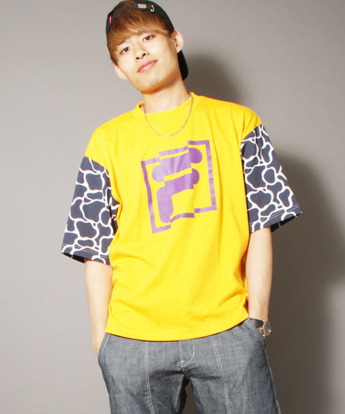 FILA HERITAGE（フィラヘリテージ）の「【FILA heritage】フロントロゴプリント 半袖Tシャツ（Tシャツ/カットソー・メンズ・ホワイト/イエロー系その他/レッド/ブラック/パープル/イエロー/ネイビー/ブラック系その他/ホワイト系その他・XL/M/L/2XL/S）」の7枚目の写真