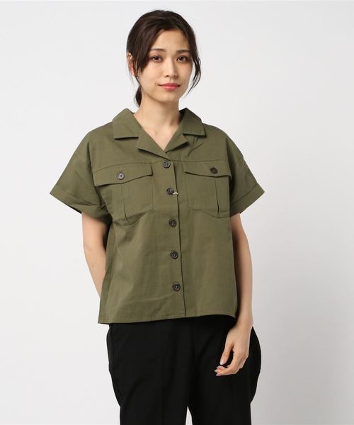 ASTORIA ODIER(アストリアオディール)の「サファリシャツ(シャツ/ブラウス・レディース・ベージュ/ブラウン/カーキ・MEDIUM)」の8枚目の写真