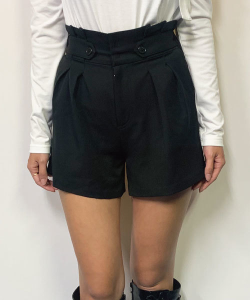 セール タブ付ハイウエストショートパンツ パンツ Egoist
