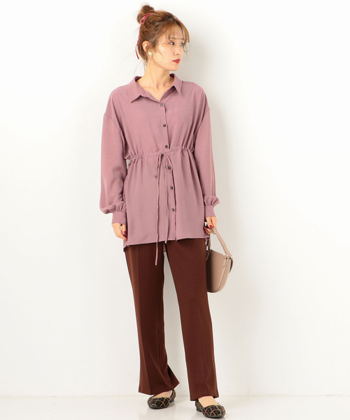 archives（アルシーヴ）の「ドロストBIGシャツ（シャツ/ブラウス・レディース・ブラック/ブラウン/アイボリー/ラベンダー・MEDIUM）」の12枚目の写真