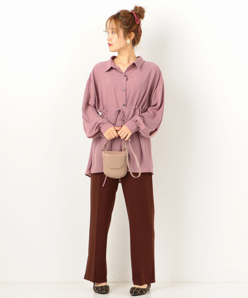 archives（アルシーヴ）の「ドロストBIGシャツ（シャツ/ブラウス・レディース・ブラック/ブラウン/アイボリー/ラベンダー・MEDIUM）」の11枚目の写真