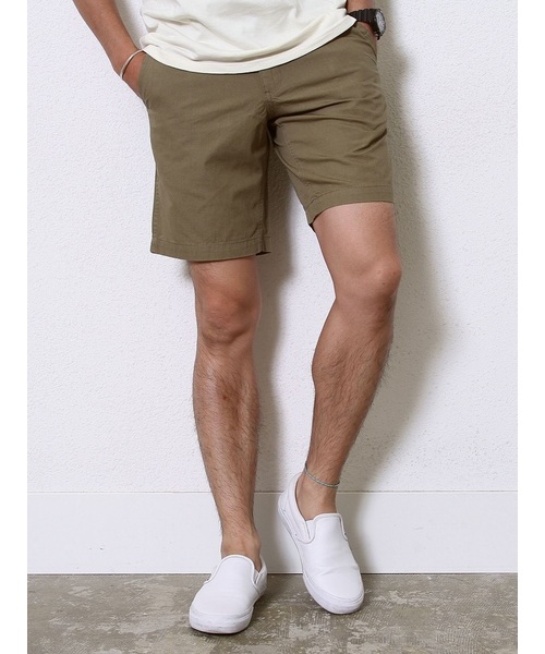 coen(コーエン)の「タイプライターショーツ(チノパンツ・メンズ・オリーブ/ネイビー/ターコイズブルー/ベージュ・SMALL/X-SMALL/MEDIUM/LARGE/X-LARGE)」の2枚目の写真