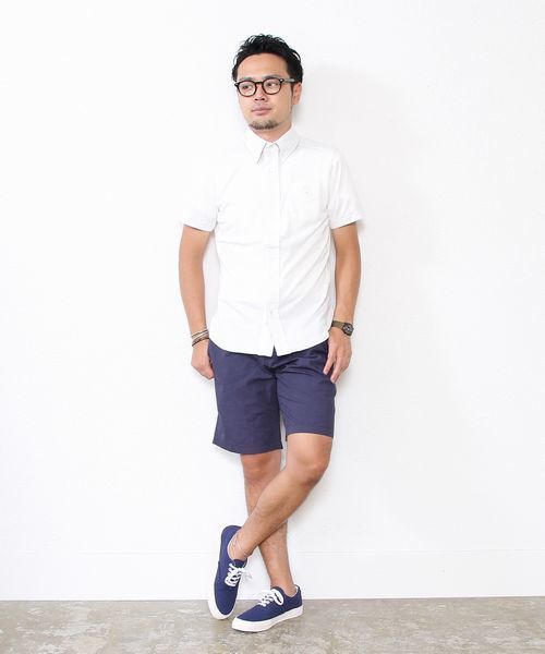 coen(コーエン)の「タイプライターショーツ(チノパンツ・メンズ・オリーブ/ネイビー/ターコイズブルー/ベージュ・SMALL/X-SMALL/MEDIUM/LARGE/X-LARGE)」の5枚目の写真