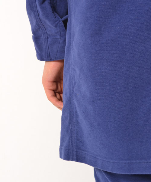 LEE×AMERICAN RAG CIE（リーアメリカンラグシー）の「LEE × AMERICAN RAG CIE 別注モールスキンショップコート∴（ステンカラーコート・メンズ・ブラック/ベージュ/ブルー・MEDIUM/SMALL/LARGE）」の12枚目の写真