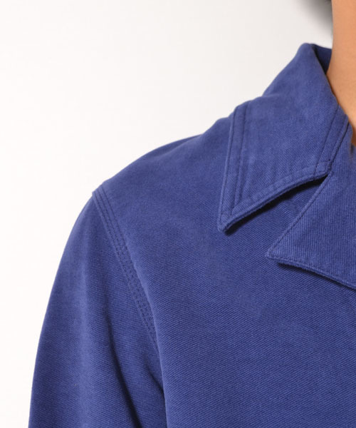 LEE×AMERICAN RAG CIE（リーアメリカンラグシー）の「LEE × AMERICAN RAG CIE 別注モールスキンショップコート∴（ステンカラーコート・メンズ・ブラック/ベージュ/ブルー・MEDIUM/SMALL/LARGE）」の9枚目の写真