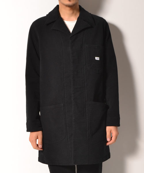 LEE×AMERICAN RAG CIE（リーアメリカンラグシー）の「LEE × AMERICAN RAG CIE 別注モールスキンショップコート∴（ステンカラーコート・メンズ・ブラック/ベージュ/ブルー・MEDIUM/SMALL/LARGE）」の20枚目の写真