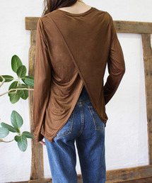 MODE ROBE（モードローブ）の「バックスリットロンT（Tシャツ/カットソー）」