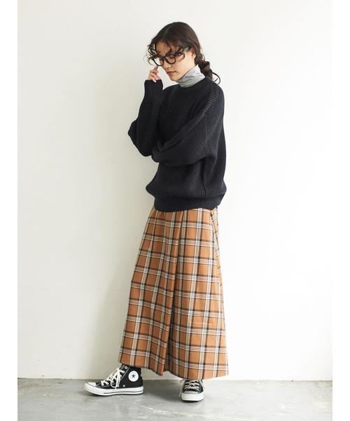 AMERICAN HOLIC（アメリカンホリック）の「クルーネック片畦ニットプルオーバー ＊（ニット/セーター・レディース・グレー系その他2/ブラウン/ネイビー/ベージュ系その他2/アイボリー・L/M）」の11枚目の写真