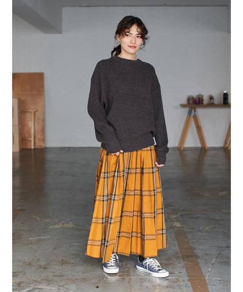 AMERICAN HOLIC（アメリカンホリック）の「クルーネック片畦ニットプルオーバー ＊（ニット/セーター・レディース・グレー系その他2/ブラウン/ネイビー/ベージュ系その他2/アイボリー・L/M）」の13枚目の写真