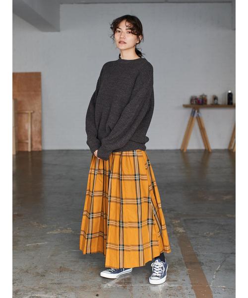 AMERICAN HOLIC（アメリカンホリック）の「クルーネック片畦ニットプルオーバー ＊（ニット/セーター・レディース・グレー系その他2/ブラウン/ネイビー/ベージュ系その他2/アイボリー・L/M）」の14枚目の写真