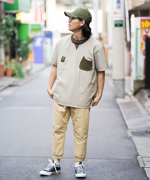 Master Tシャツ カットソー Gymmaster ジムマスター のファッション ストライプナイロンガーデニングｔｅｅ Tシャツ カットソー Gym オンラインショップ Tシャツ カットソー