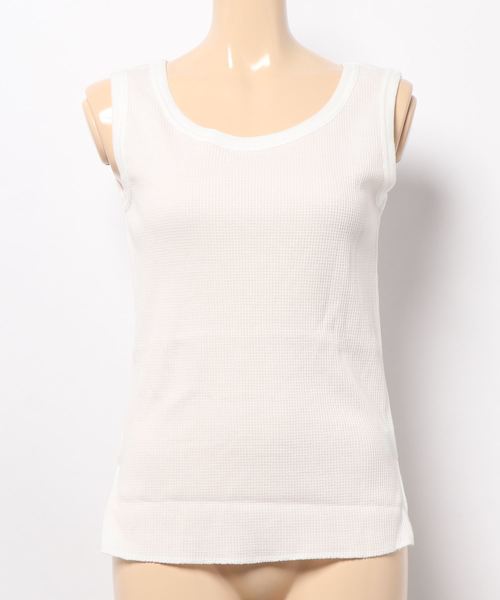FRUIT OF THE LOOM（フルーツオブザルーム）の「【FRUIT OF THE LOOM】ワッフルタンクトップ/レディース（タンクトップ・レディース・ブラック/グレー/ネイビー/ホワイト・S/M）」の2枚目の写真