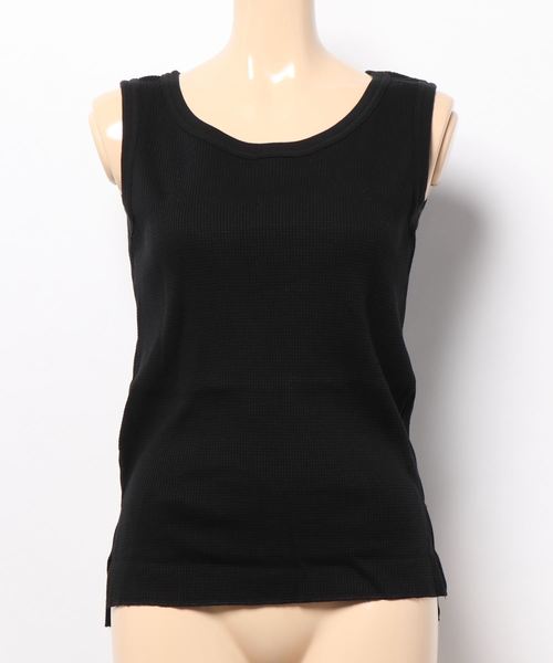 FRUIT OF THE LOOM（フルーツオブザルーム）の「【FRUIT OF THE LOOM】ワッフルタンクトップ/レディース（タンクトップ・レディース・ブラック/グレー/ネイビー/ホワイト・S/M）」の3枚目の写真