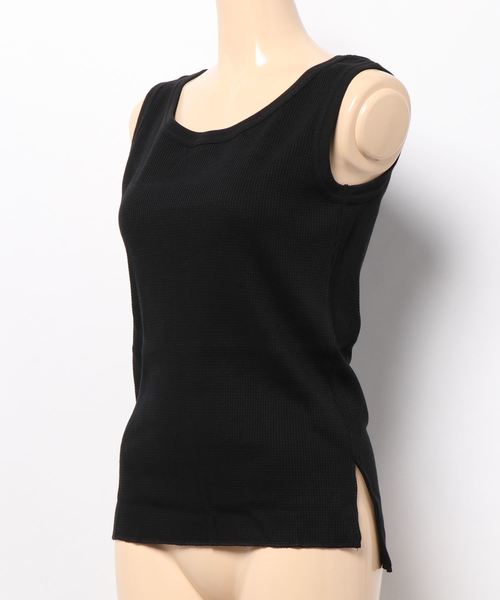 FRUIT OF THE LOOM（フルーツオブザルーム）の「【FRUIT OF THE LOOM】ワッフルタンクトップ/レディース（タンクトップ・レディース・ブラック/グレー/ネイビー/ホワイト・S/M）」の5枚目の写真