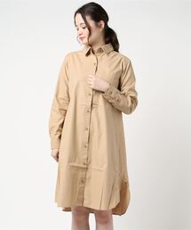 【OUTDOOR PRODUCTS】ツイルワンピース ロングシャツワンピース