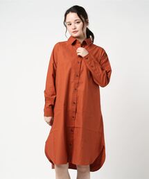 【OUTDOOR PRODUCTS】ツイルワンピース ロングシャツワンピース