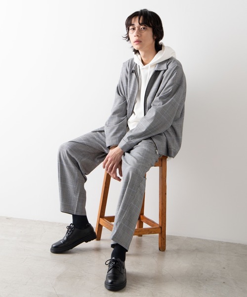 WEGO（ウィゴー）の「WEGO/【セットアップ対応商品】TRワイドスラックス（スラックス・メンズ・グレー系その他2/ベージュ系その他2・SMALL/MEDIUM/LARGE）」の11枚目の写真