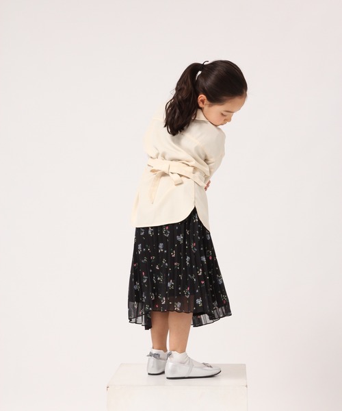 GLOBAL WORK（グローバルワーク）の「【キッズ】シフォンプリーツスカート/862571（スカート・キッズ・ブラック/ベージュ/ライトピンク・130cm/140cm/110cm/100cm/120cm）」の5枚目の写真