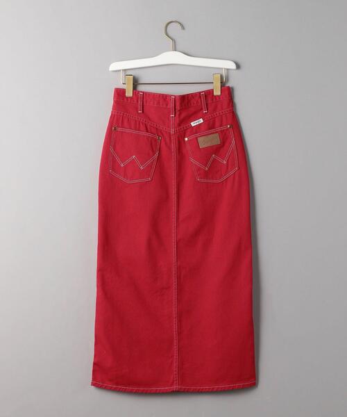 Wrangler（ラングラー）の「＜Wrangler＞スリットタイトスカート/レッドо（スカート・レディース・レッド・SMALL/MEDIUM）」の4枚目の写真