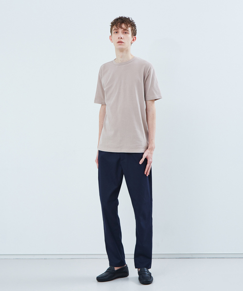 ABAHOUSE GRAY(アバハウスグレイ)の「【展開店舗限定】ストレッチタックフライス半袖Tシャツ(Tシャツ/カットソー・メンズ・ホワイト/ネイビー/グレー/ピンク/グレイッシュベージュ・46/48/50)」の6枚目の写真