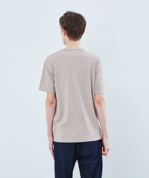 ABAHOUSE GRAY(アバハウスグレイ)の「【展開店舗限定】ストレッチタックフライス半袖Tシャツ(Tシャツ/カットソー・メンズ・ホワイト/ネイビー/グレー/ピンク/グレイッシュベージュ・46/48/50)」の8枚目の写真