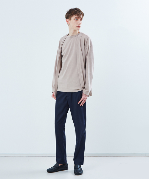ABAHOUSE GRAY(アバハウスグレイ)の「【展開店舗限定】ストレッチタックフライス半袖Tシャツ(Tシャツ/カットソー・メンズ・ホワイト/ネイビー/グレー/ピンク/グレイッシュベージュ・46/48/50)」の12枚目の写真