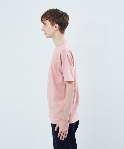 ABAHOUSE GRAY(アバハウスグレイ)の「【展開店舗限定】ストレッチタックフライス半袖Tシャツ(Tシャツ/カットソー・メンズ・ホワイト/ネイビー/グレー/ピンク/グレイッシュベージュ・46/48/50)」の14枚目の写真